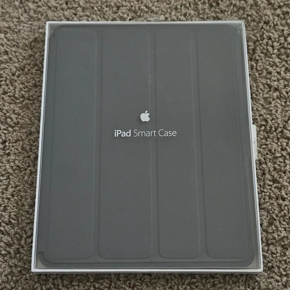 Genuine Apple iPad 2 3 & 4 Gray Folding Smart Case Full Cover